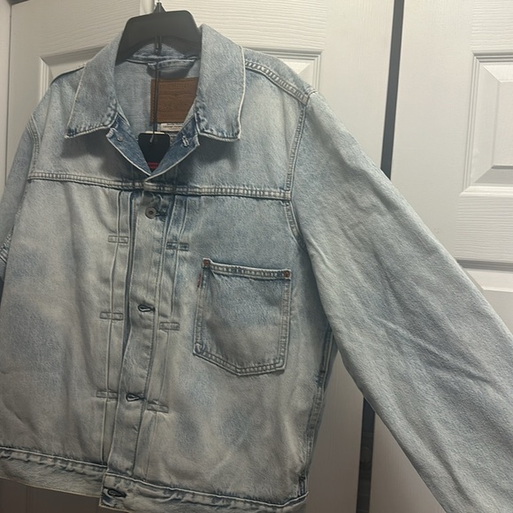 Unique Levi’s Denim Jacket Light Blue Size X-Large XL - Picture 2 of 5